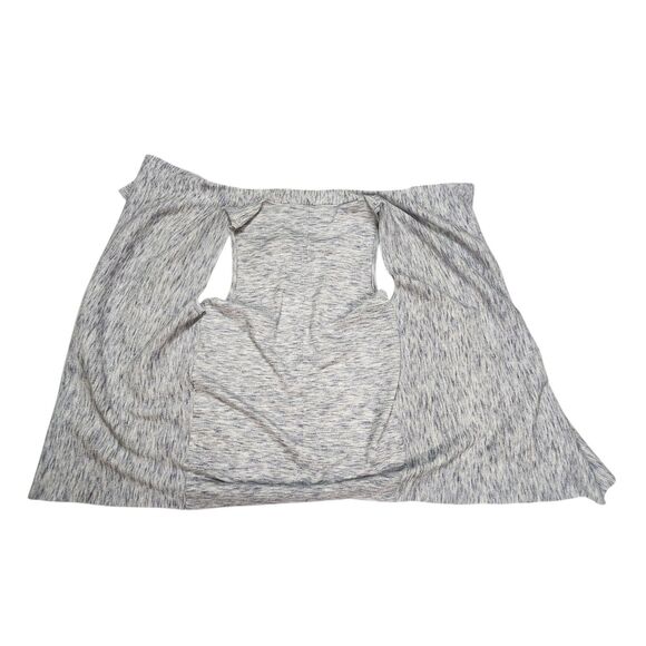 White House Black Market Draped Open Front Cardigan Size Large Marbled Grey - Picture 4 of 7